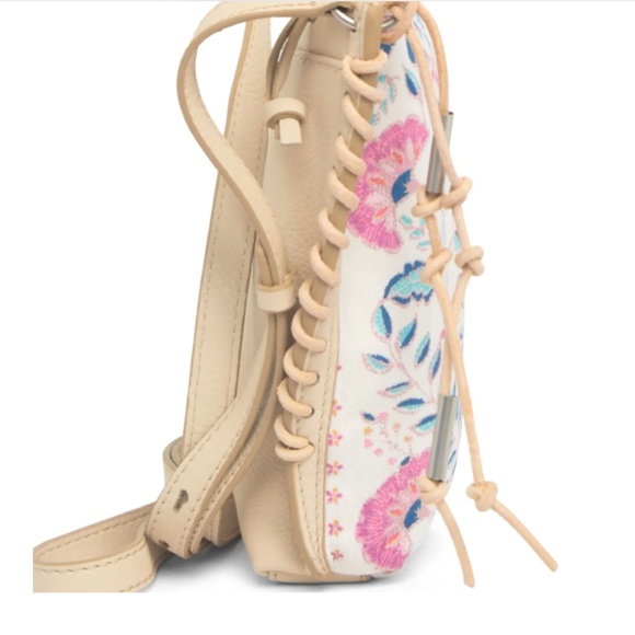 Lucky Brand Lika Leather Crossbody in Stucco Multi - Picture 1 of 7